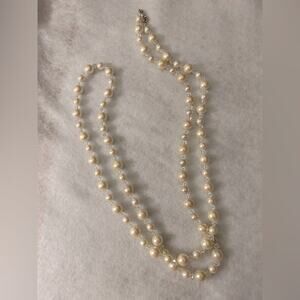 Lot of 3. beaded necklaces.  Faux pearl, glass beads and more!